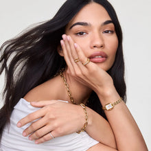 Load image into Gallery viewer, Quadro Mini Arch 3-link White Sunray Rose Gold