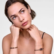 Load image into Gallery viewer, Quadro Mini Arch 3-link Amber Sunray Rose Gold