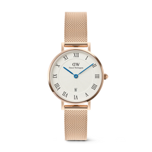 Load image into Gallery viewer, Petite Roman Numerals Date Rose Gold