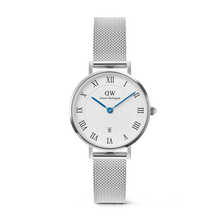 Load image into Gallery viewer, Petite Roman Numerals Date Silver