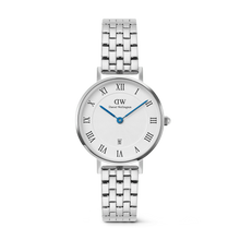 Load image into Gallery viewer, Petite Roman Numerals Date 5-link Silver