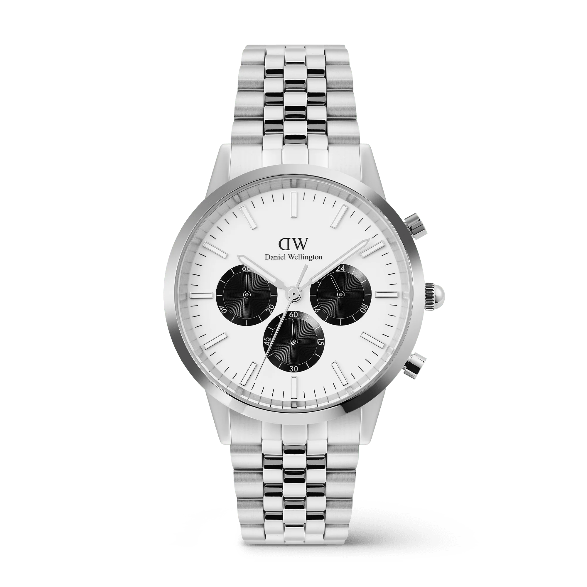 Iconic Chronograph Arch 5-Link Off- White Panda Silver