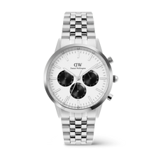 Load image into Gallery viewer, Iconic Chronograph Arch 5-Link Off- White Panda Silver