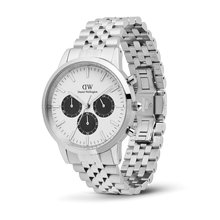 Load image into Gallery viewer, Iconic Chronograph Arch 5-Link Off- White Panda Silver