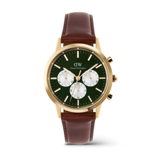 Load image into Gallery viewer, Iconic Chronograph St Mawes Emerald Panda Gold