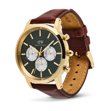 Load image into Gallery viewer, Iconic Chronograph St Mawes Emerald Panda Gold