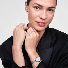 Load image into Gallery viewer, Juliette Braided Mesh White Sunray Silver