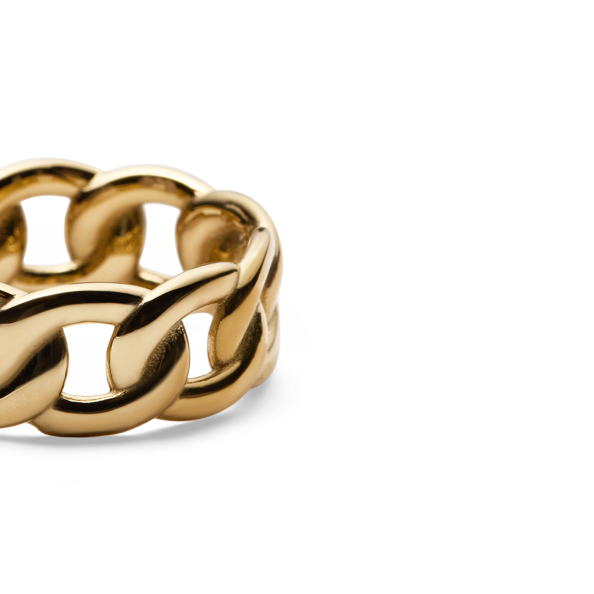Chunky Chain Ring Gold