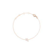 Load image into Gallery viewer, Crystal Zodiac Chain Bracelet Rose Gold