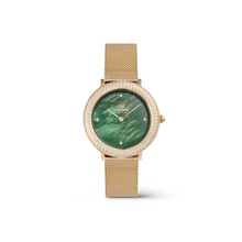 Load image into Gallery viewer, Crystalline Bezel Evergold Green