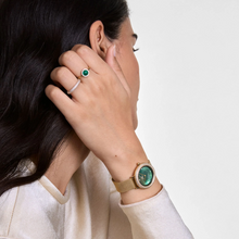 Load image into Gallery viewer, Crystalline Bezel Evergold Green