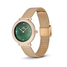 Load image into Gallery viewer, Crystalline Bezel Evergold Green