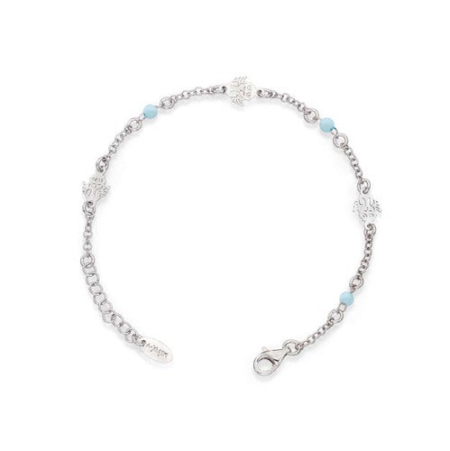 Bracelet With Angels And Small Pearls