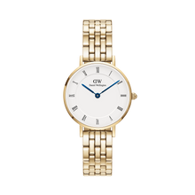 Load image into Gallery viewer, Petite Roman Numerals 5-Link Gold