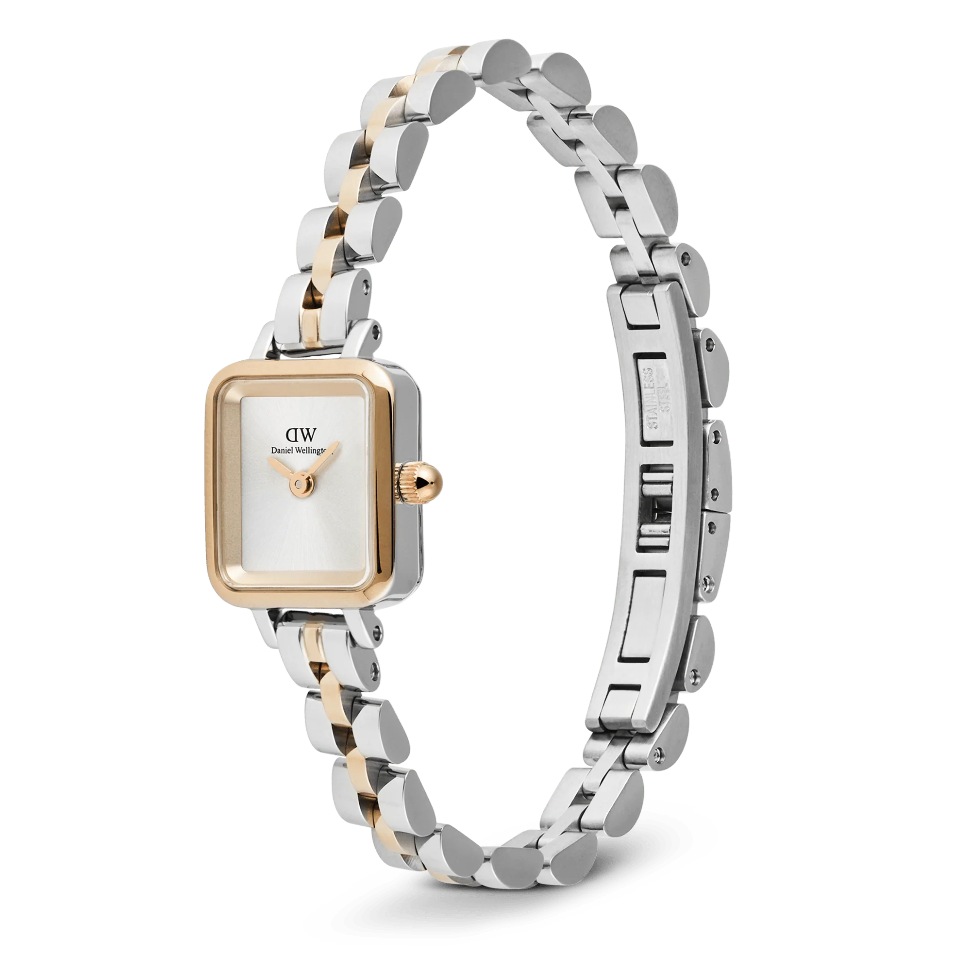 Quadro Mini Arch 3-Link Two Tone Rose Gold