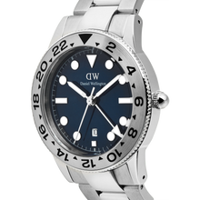 Load image into Gallery viewer, Iconic GMT Link Brushed Bezel Silver