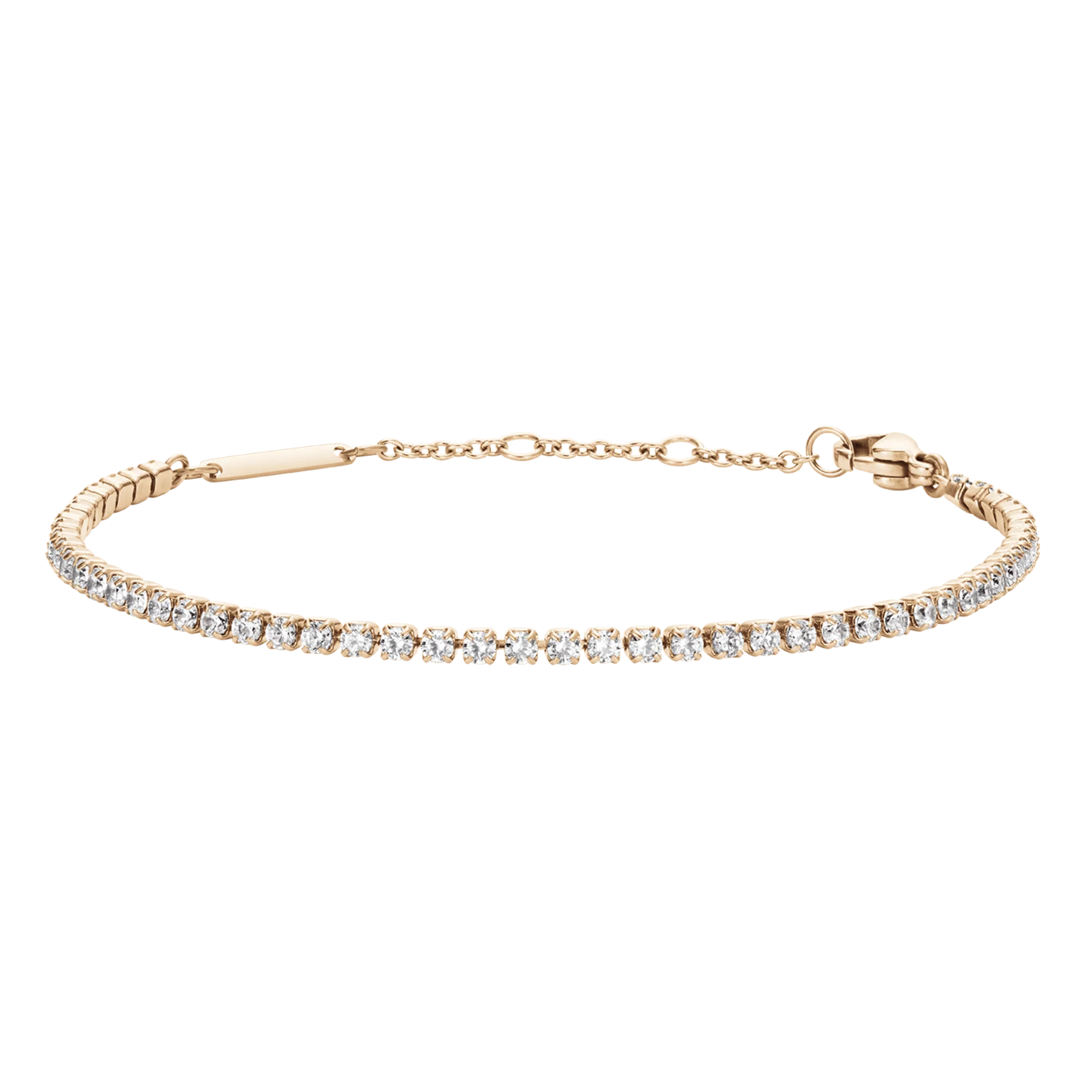 Classic Tennis Bracelet Rose Gold