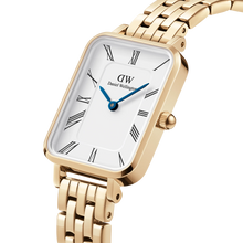 Load image into Gallery viewer, Quadro Roman Numerals 5-Link Gold