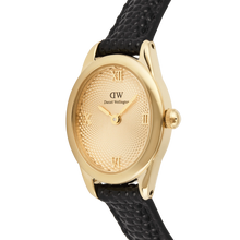 Load image into Gallery viewer, Ophelia Mini Black Lizard Unitone Guilloché Gold