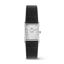 Load image into Gallery viewer, Bound Black Crocodile Guilloché Silver