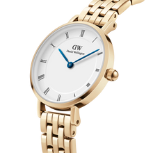 Load image into Gallery viewer, Petite Roman Numerals 5-Link Gold