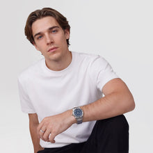 Load image into Gallery viewer, Iconic GMT Link Brushed Bezel Silver