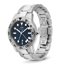 Load image into Gallery viewer, Iconic GMT Link Brushed Bezel Silver