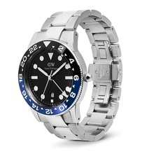 Load image into Gallery viewer, Iconic GMT Link Black Blue Ceramic Bezel Silver