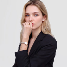 Load image into Gallery viewer, Petite Mini Arch 3-Link Two Tone Gold