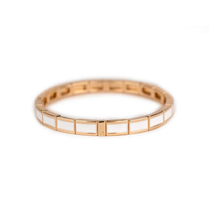 Bracelet Fin Serti Blanc