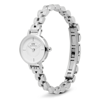 Load image into Gallery viewer, Petite Mini Arch 3-link White Silver
