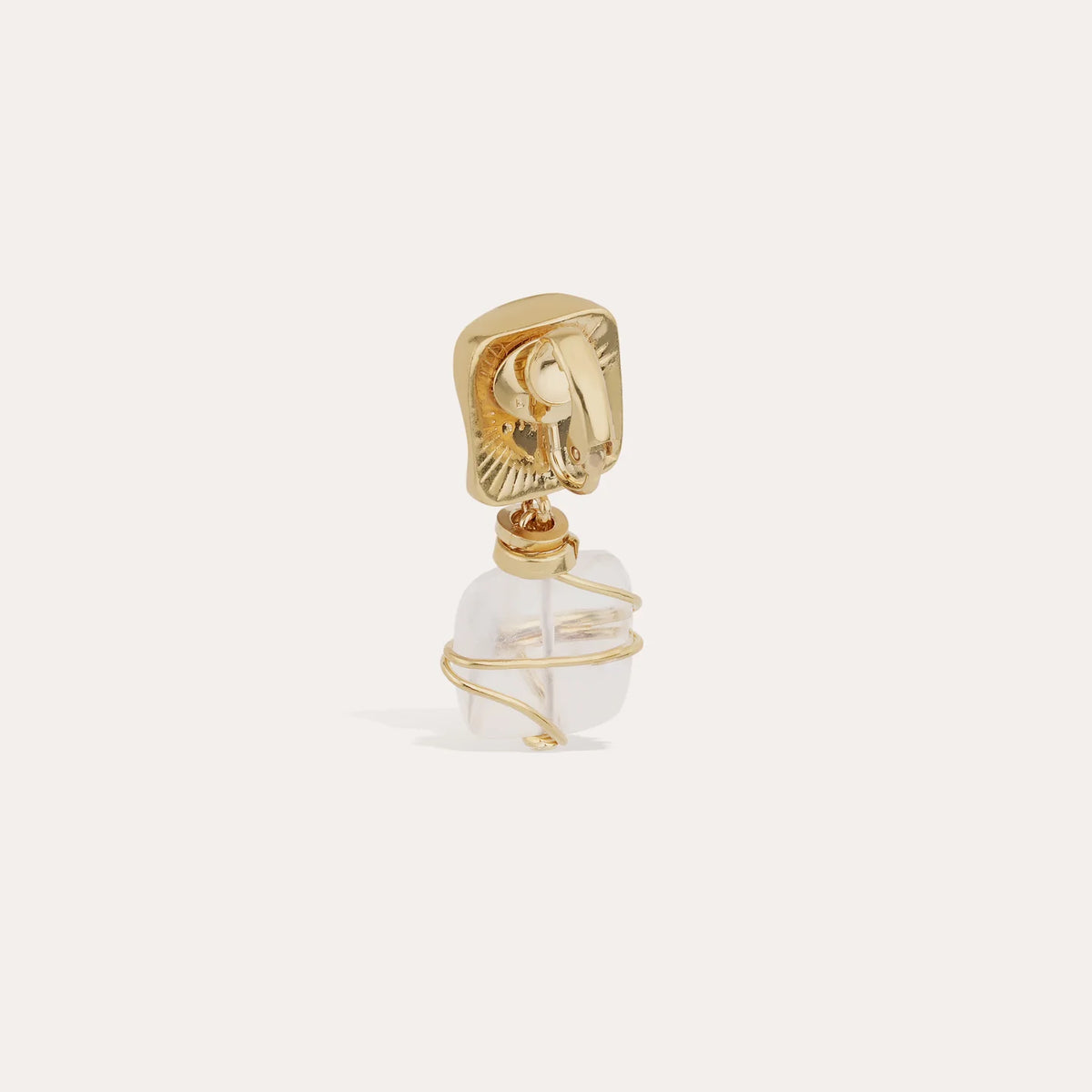 Rainbow Square Gold-Plated Earrings – Small