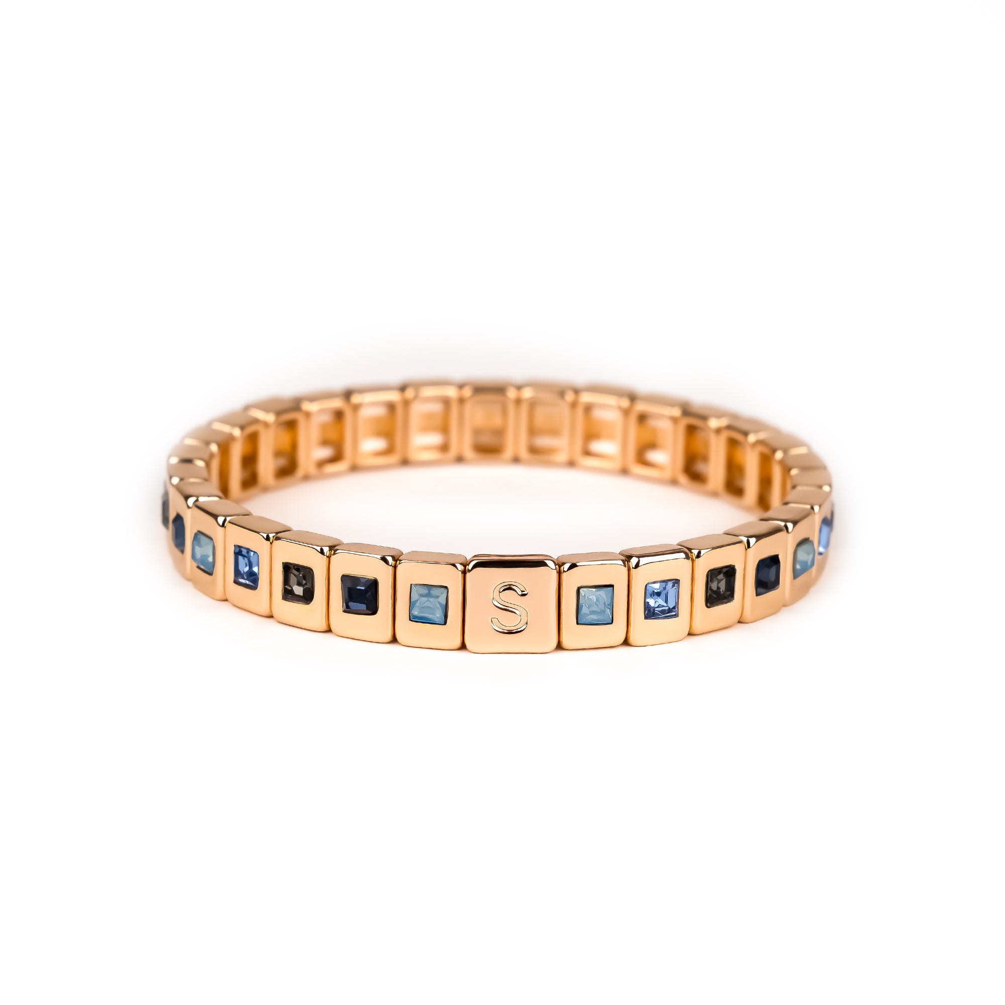 Azure Square Colorcrystal Bracelet