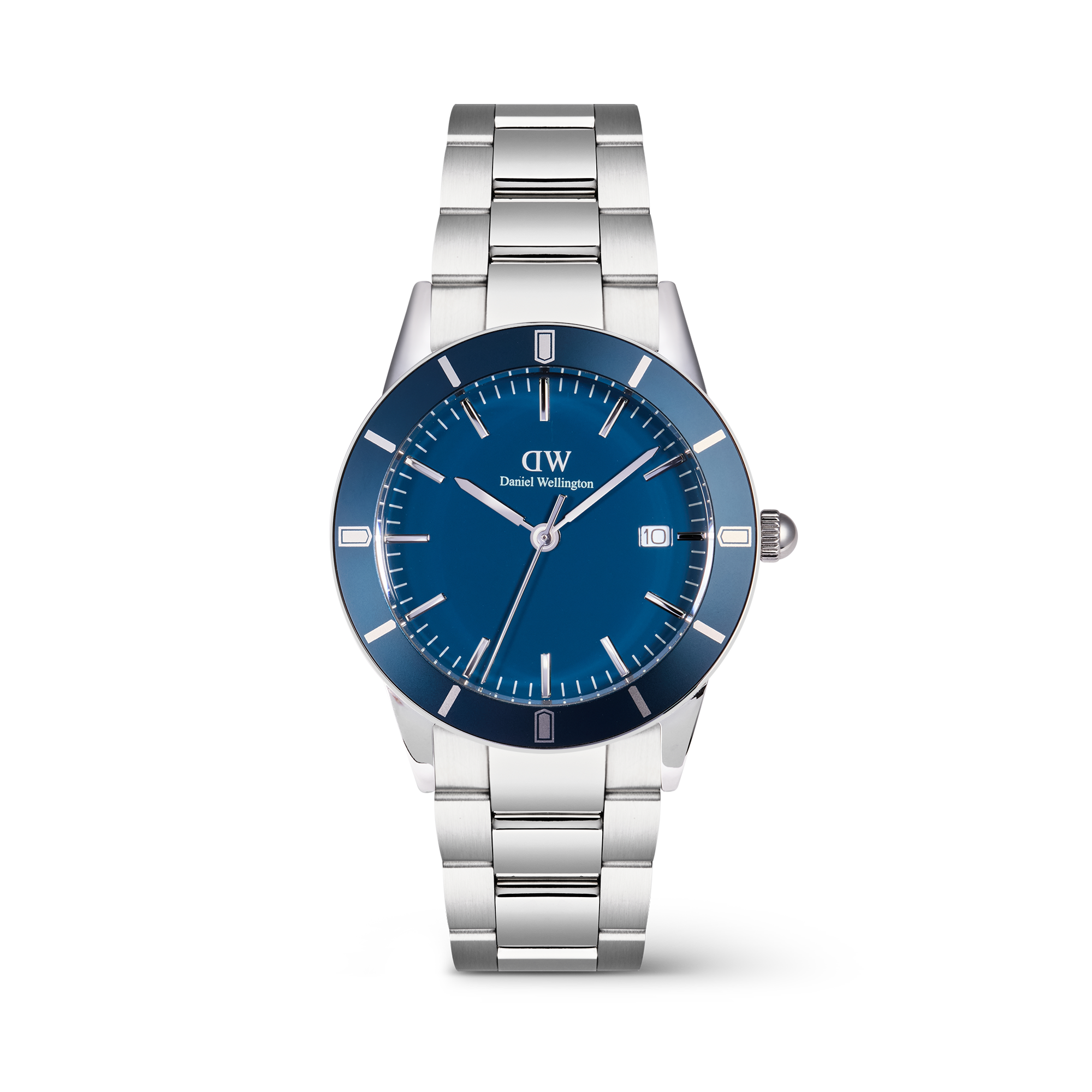 Iconic Paradigma Link Blue Enamel Silver