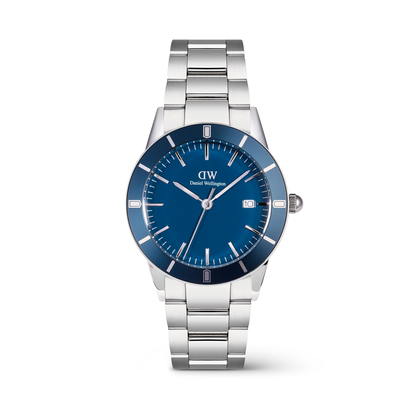 Iconic Paradigma Link Blue Enamel Silver