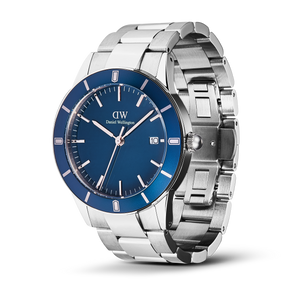 Iconic Paradigma Link Blue Enamel Silver