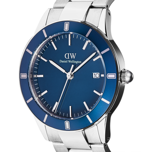 Iconic Paradigma Link Blue Enamel Silver