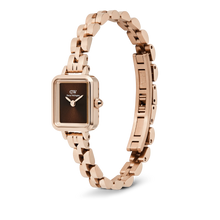 Load image into Gallery viewer, Quadro Mini Arch 3-link Amber Sunray Rose Gold
