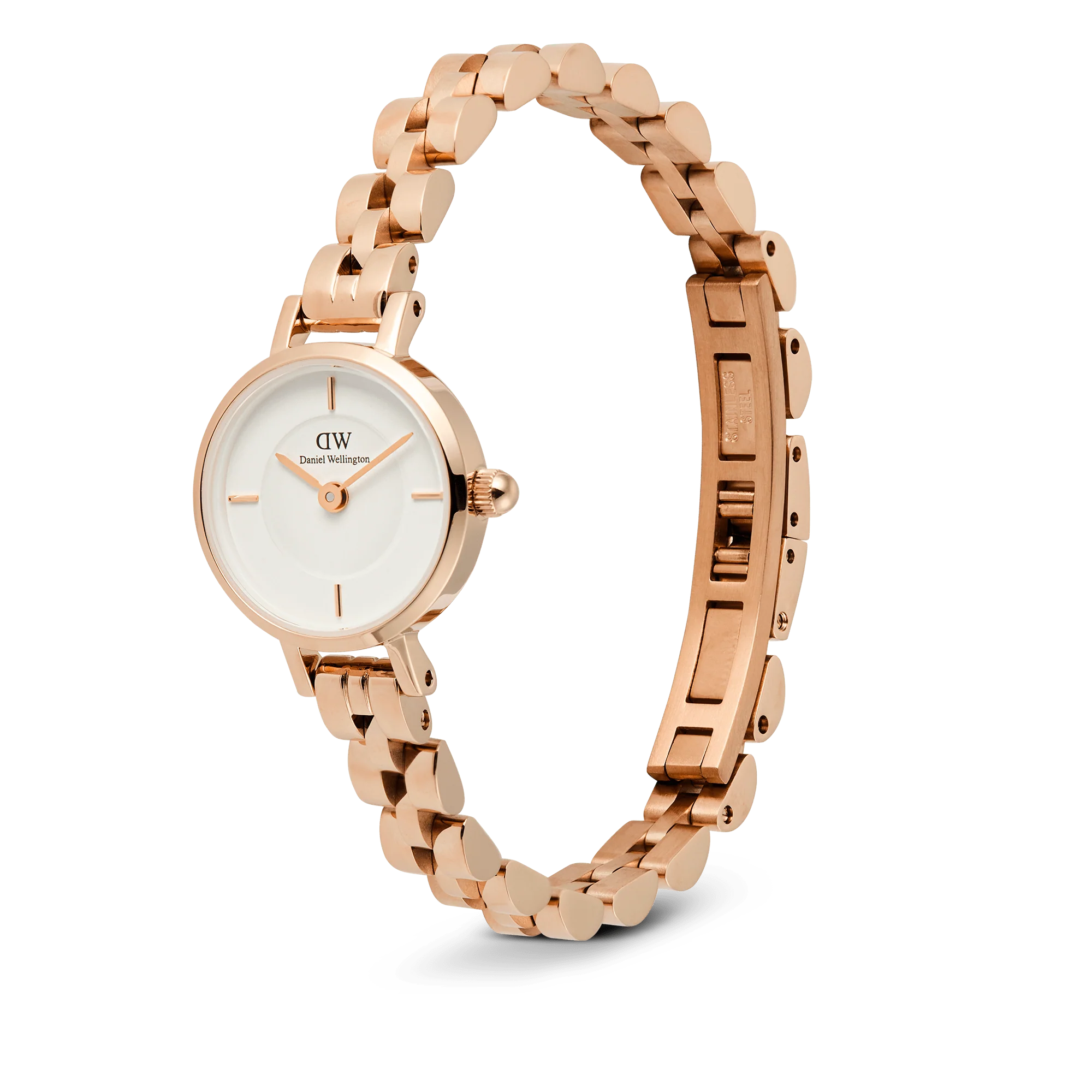 Petite Mini Arch 3-Link White Rose Gold