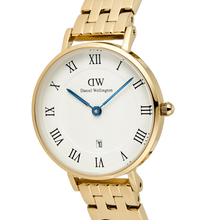 Load image into Gallery viewer, Petite Roman Numerals Date 5-link Gold
