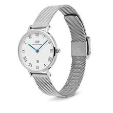 Load image into Gallery viewer, Petite Roman Numerals Date Silver
