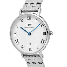 Load image into Gallery viewer, Petite Roman Numerals Date 5-link Silver
