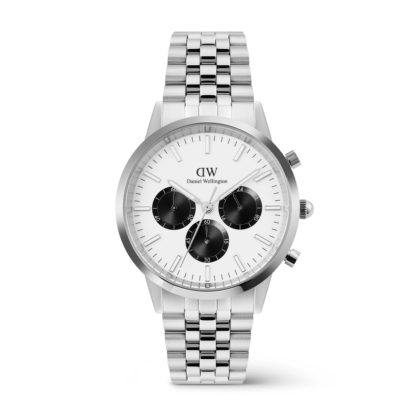 Iconic Chronograph Arch 5-Link Off- White Panda Silver
