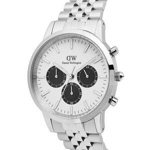 Iconic Chronograph Arch 5-Link Off- White Panda Silver