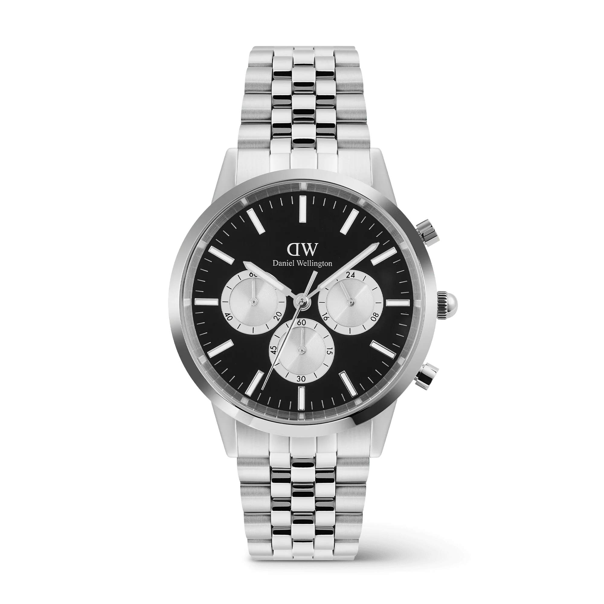 Iconic Chronograph Arch 5-Link Onyx Panda Silver