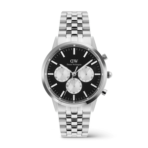 Iconic Chronograph Arch 5-Link Onyx Panda Silver
