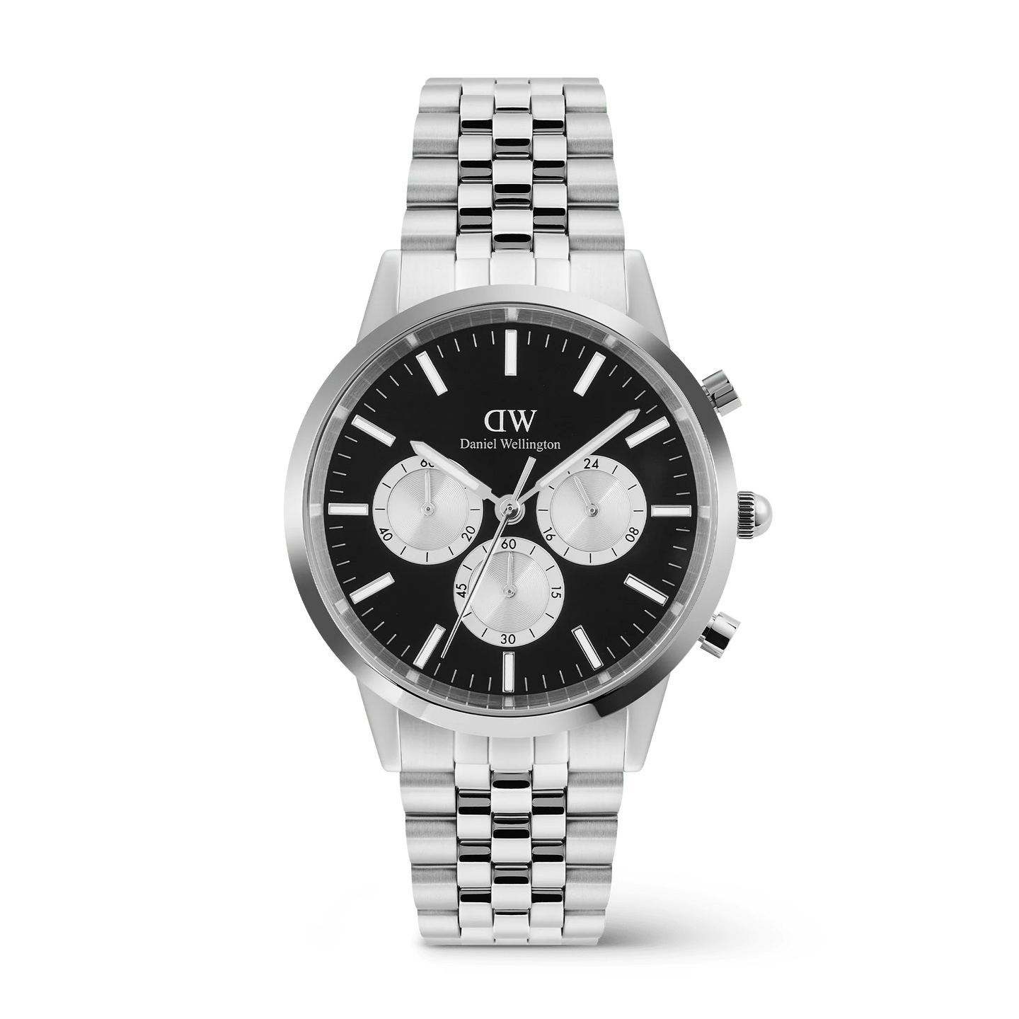 Iconic Chronograph Arch 5-Link Onyx Panda Silver