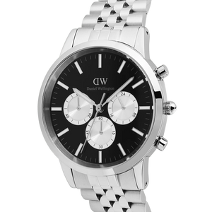 Iconic Chronograph Arch 5-Link Onyx Panda Silver
