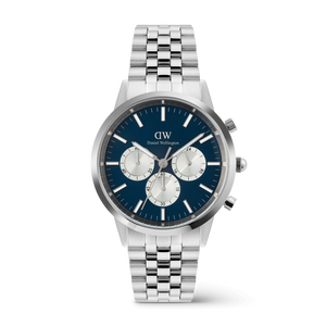 Iconic Chronograph Arch 5-Link Arctic Panda Silver