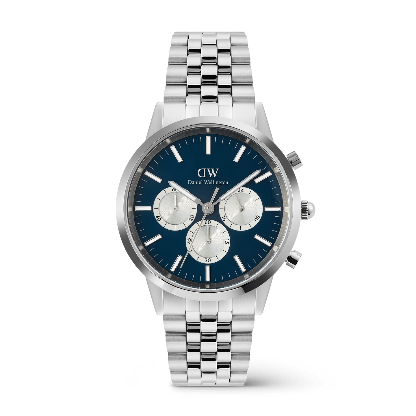 Iconic Chronograph Arch 5-Link Arctic Panda Silver